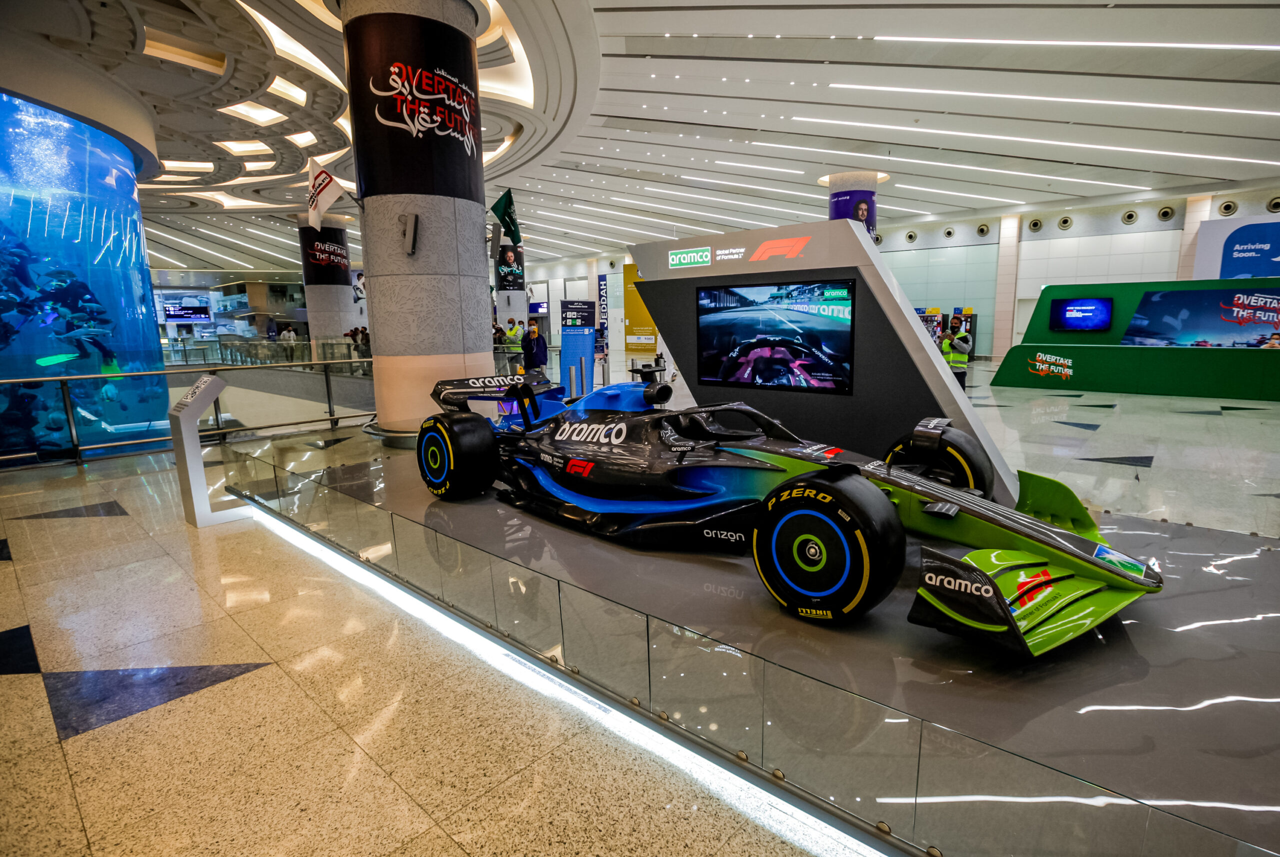 2021_NOV_ARAMCO_EXHIBITION CAR PODIUM_SAUDI ARABIA_JEDDAH_ARRIVALS_MG_0937